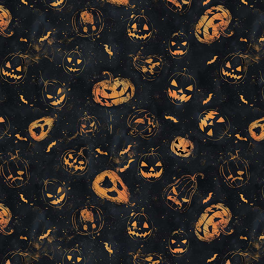 Scary Spice - Jack O' Lanterns - by Funny Girl with Studio E Fabrics