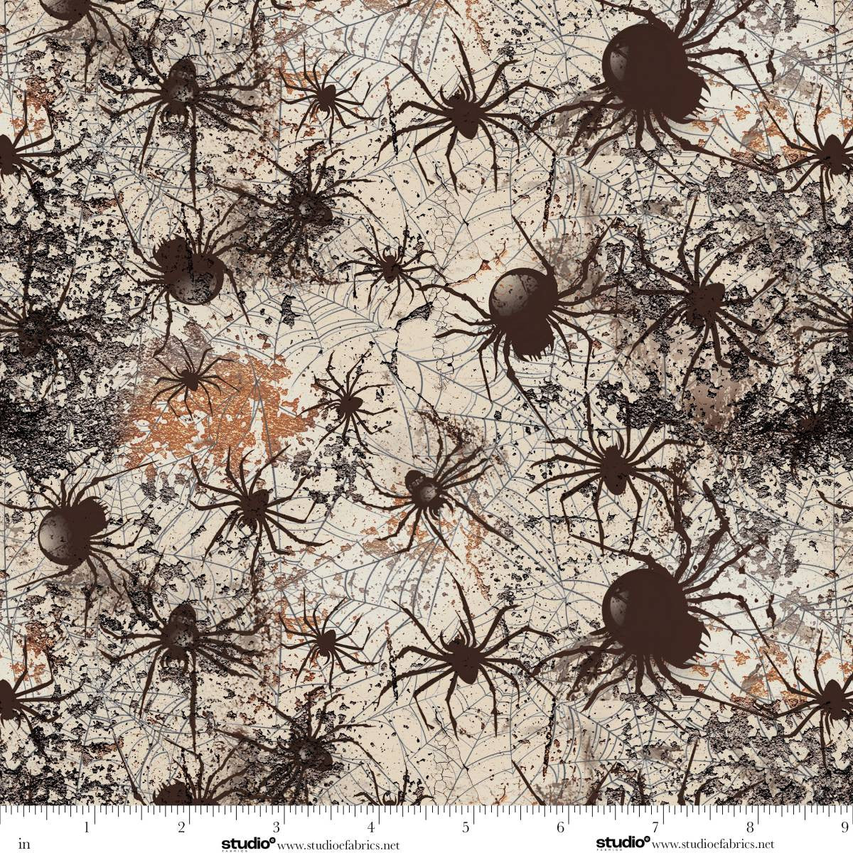 Scary Spice - Spiders - by Funny Girl with Studio E Fabrics