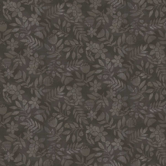 Kindly, Yours - Shaded Leaves in Dark Chocolate - by Diane Kappa with Studio E Fabrics