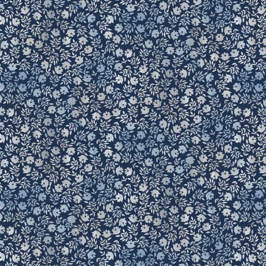 Kindly, Yours - Modern Calico in Indigo - by Diane Kappa with Studio E Fabrics