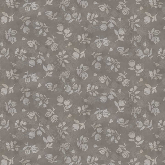 Kindly, Yours - Shaded Flowers in Mushroom - by Diane Kappa with Studio E Fabrics