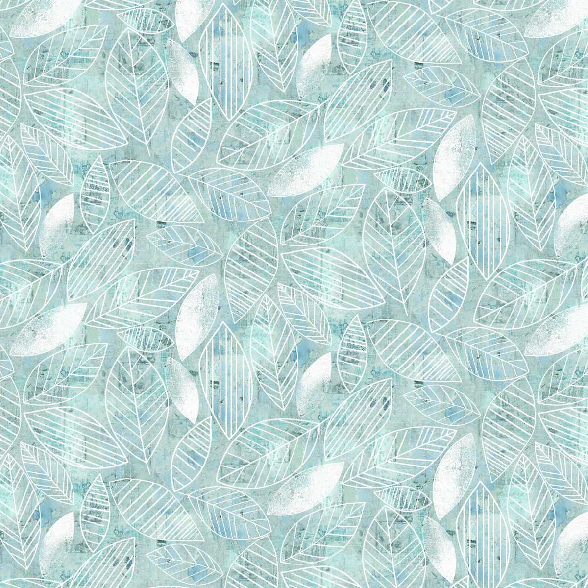 Free Falling - Leaf Lines in Slate - by Funny Girl with Studio E Fabrics