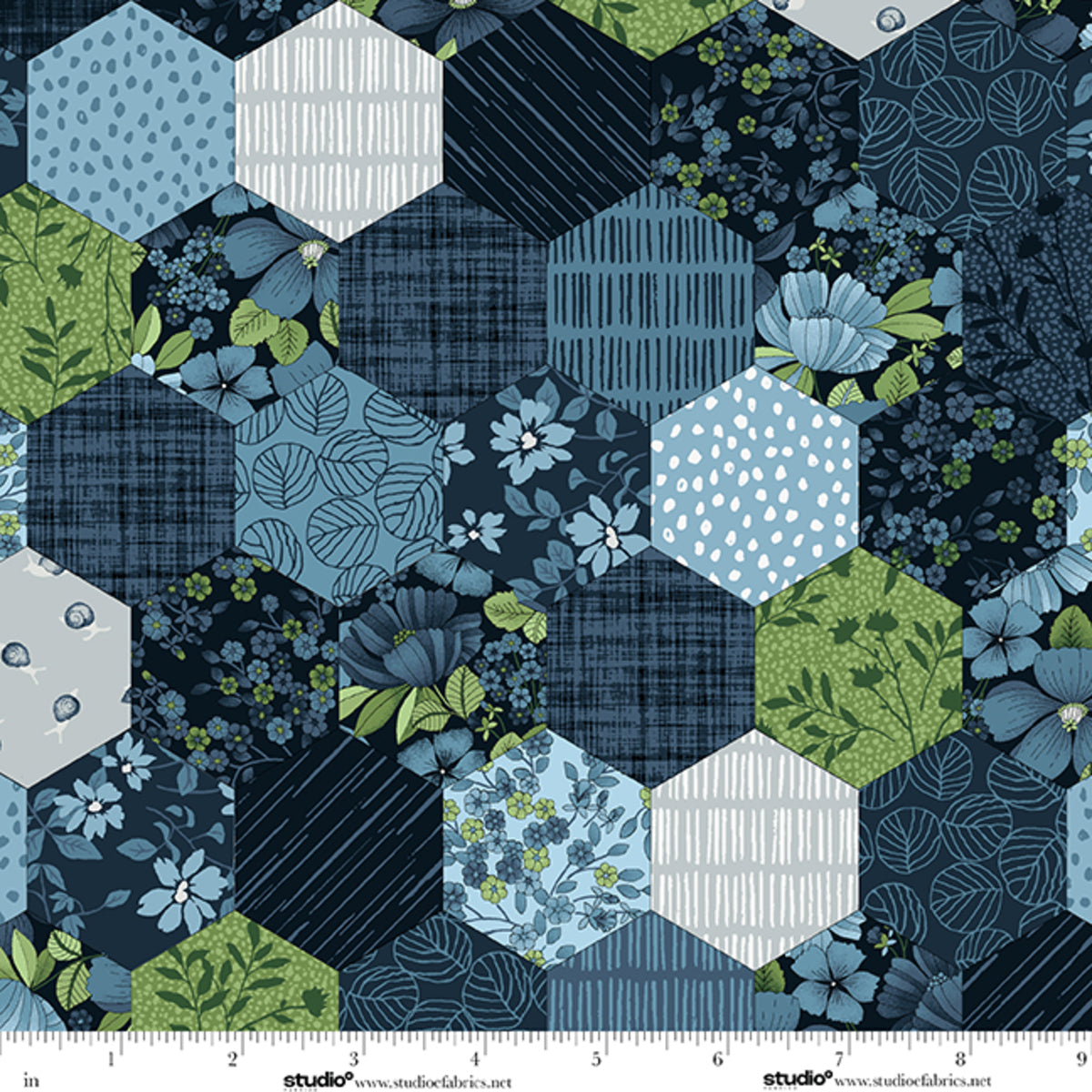 Bar Harbor - Hexie - by Chelsea DesignWorks with Studio E Fabrics