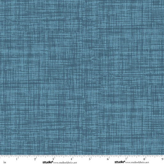 Bar Harbor - Plaid Texture in Denim - by Chelsea DesignWorks with Studio E Fabrics