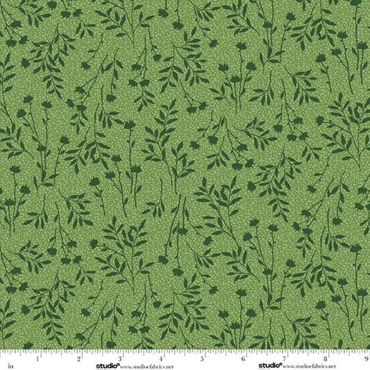 Bar Harbor - Wildflower in Spring Green - by Chelsea DesignWorks with Studio E Fabrics