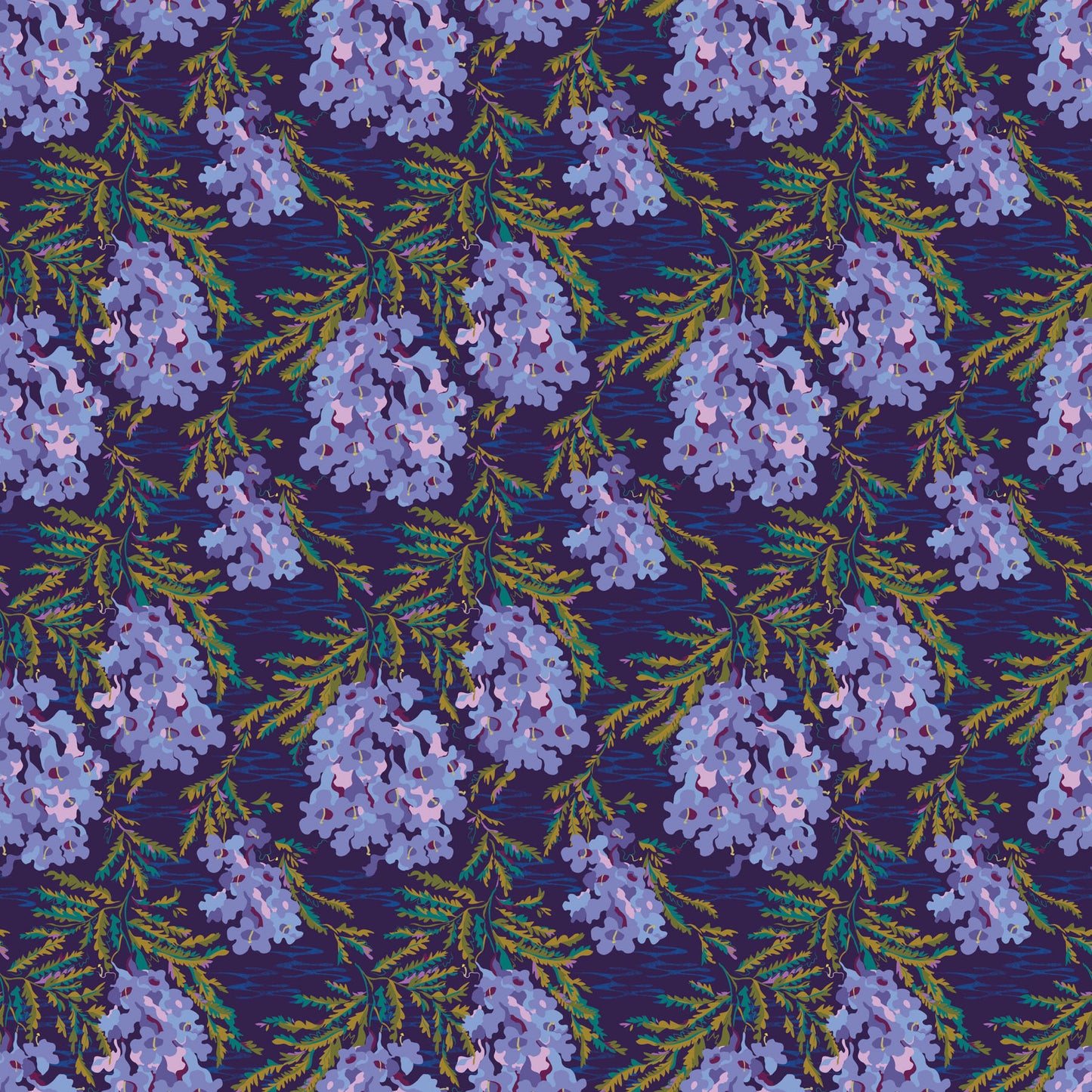 Wandering Eye - Jacaranda in Cool by Kathy Doughty with Figo Fabrics