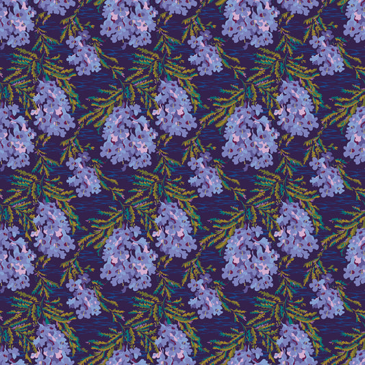 Wandering Eye - Jacaranda in Cool by Kathy Doughty with Figo Fabrics