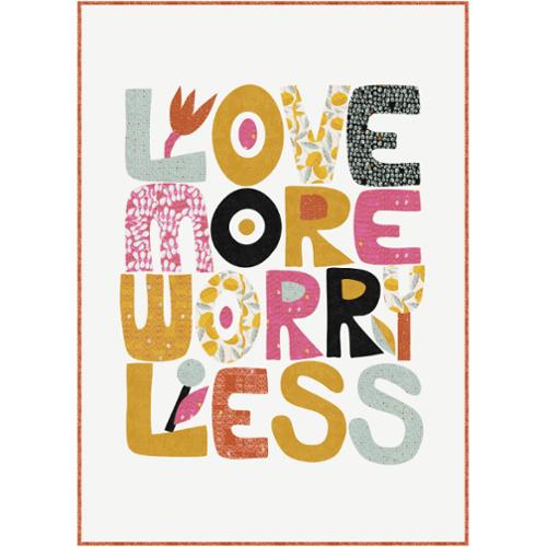 Love More Worry Less Quilt Kit - Featuring Balisong by Zen Chic for Moda Fabrics