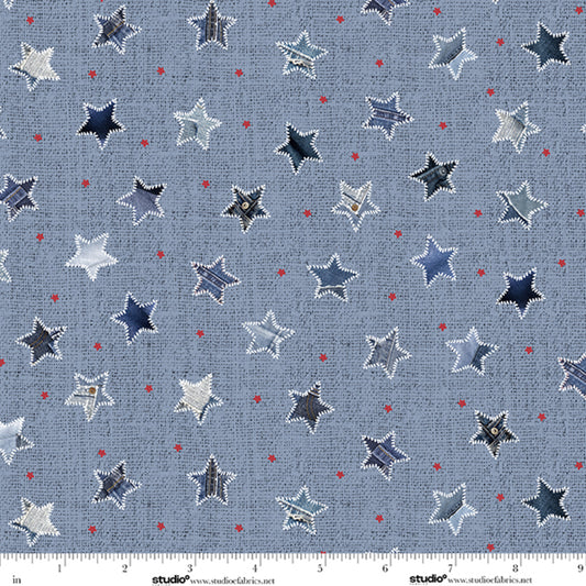 STARS & Stripes - Star Patches - by Funny Girl with Studio E Fabrics