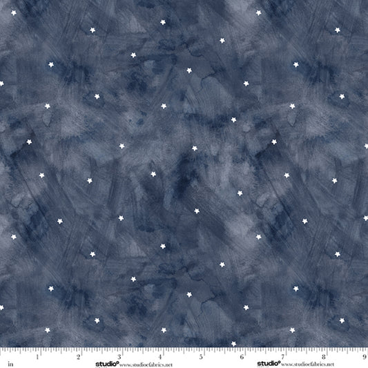 STARS & Stripes - Tiny Stars in Midnight - by Funny Girl with Studio E Fabrics