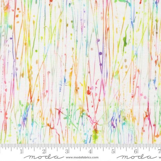 Gradients Gallery - Dripping Paint in Rainbow - by Moda Fabrics