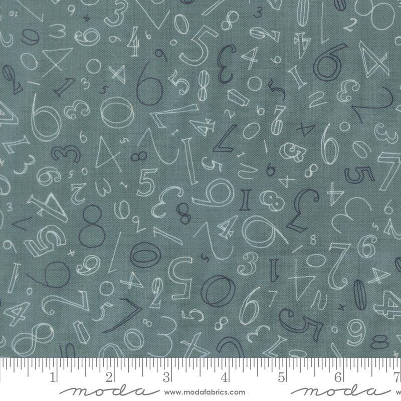 Data - Numerals in Turing - by Janet Clare with Moda Fabrics