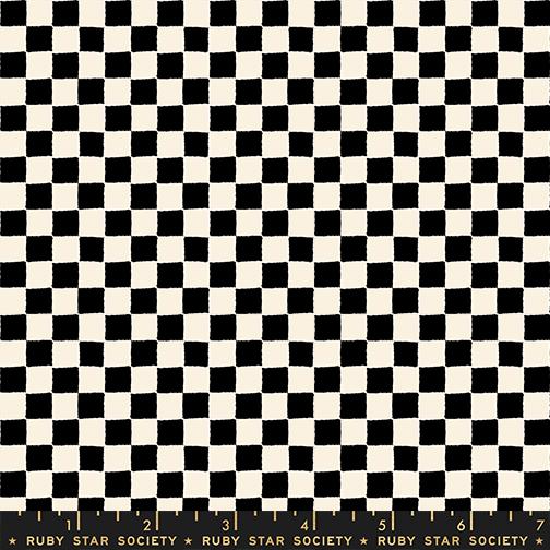 1-800 Calico - Block Print in Black - by Ruby Star Society with Moda Fabrics