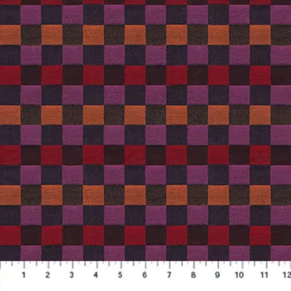 Check Mates - Alternate in Lipstick - by Anna Maria Textiles with Northcott Fabrics
