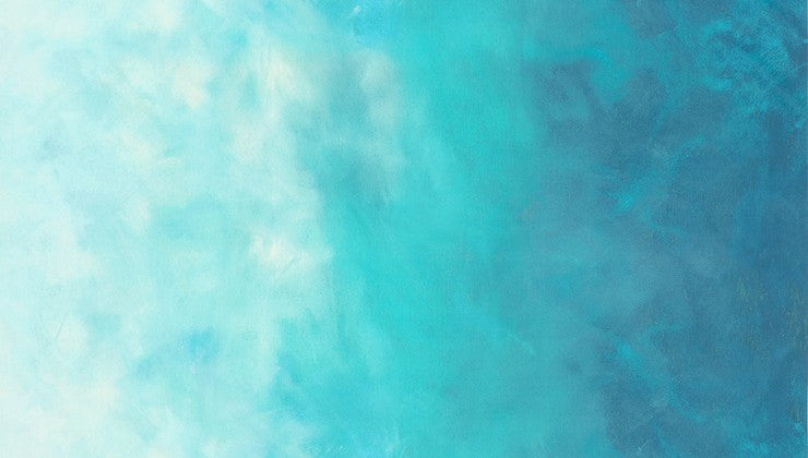 Sky Ombre Fabric - Turkish Sea - by Jennifer Sampou with Robert Kaufman