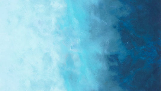 Sky Ombre Fabric SHIPS IN SEPTEMBER - Ocean (Half Yard Cut) by Jennifer Sampou with Robert Kaufman