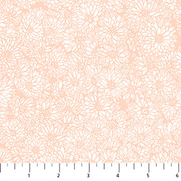 Indelible: Soft - Mums | Creamsicle (Half Yard Cut) - by Anna Maria Textiles