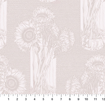 Indelible: Soft - Sunflowers | Breath (Half Yard Cut) - by Anna Maria Textiles