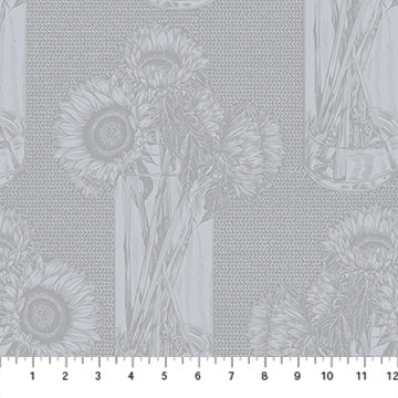 Indelible: Soft - Sunflowers | Whisper (Half Yard Cut) - by Anna Maria Textiles