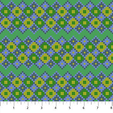 Heiress - Interwoven in Sea - by Anna Maria Textiles with Northcott Fabrics