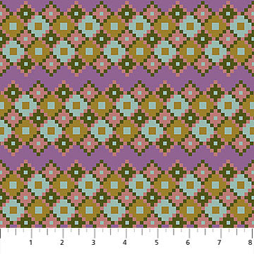 Heiress - Interwoven in Sunset - by Anna Maria Textiles with Northcott Fabrics