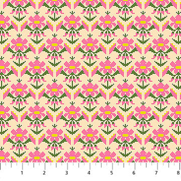 Heiress - Posey in Sweet - by Anna Maria Textiles with Northcott Fabrics