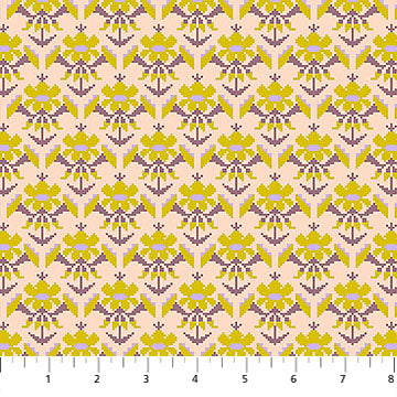 Heiress - Posey in Attic - by Anna Maria Textiles with Northcott Fabrics