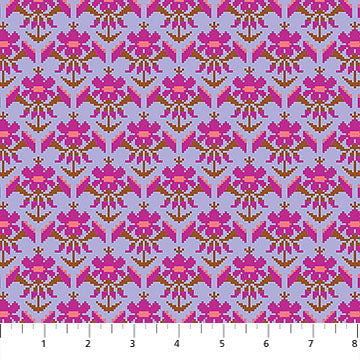 Heiress - Posey in Glow - by Anna Maria Textiles with Northcott Fabrics