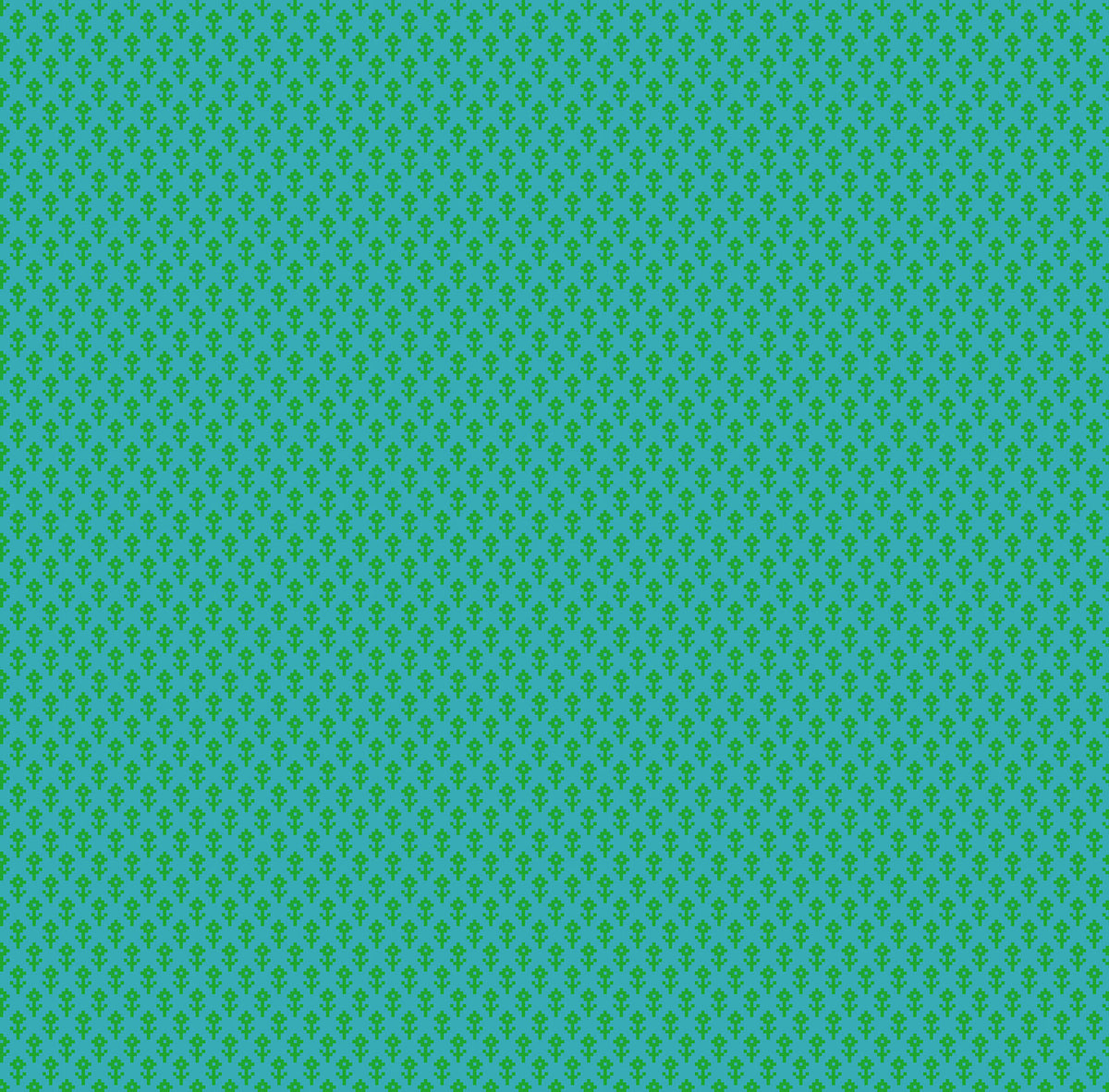 Little Heiress - Sprout in Cerulean - by Anna Maria Textiles with Northcott Fabrics