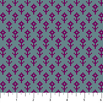 Little Heiress - Sprout in Evening - by Anna Maria Textiles with Northcott Fabrics