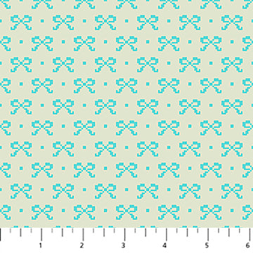 Little Heiress - Bows in Baby - by Anna Maria Textiles with Northcott Fabrics