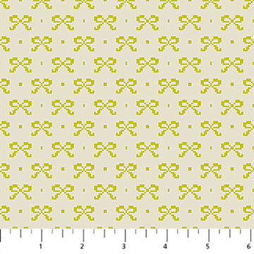 Little Heiress - Bows in Butter - by Anna Maria Textiles with Northcott Fabrics