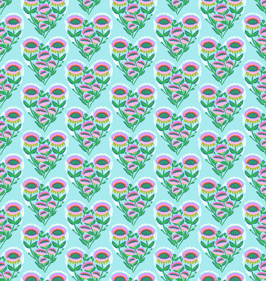 Allegory - Pitterpat in Sky - by Anna Maria Textiles with Northcott Fabrics