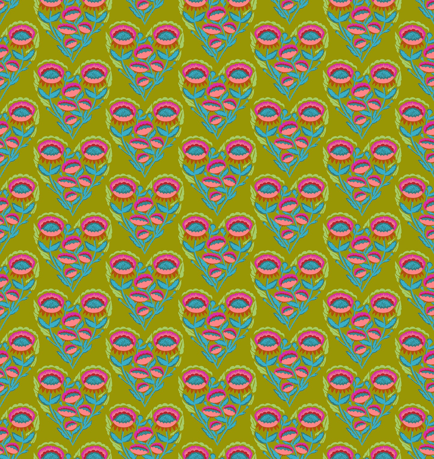 Allegory - Pitterpat in Lichen - by Anna Maria Textiles with Northcott Fabrics