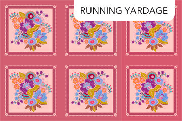 Allegory - Square Dance in Glow (24" x WOF Panel) - by Anna Maria Textiles