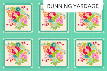 Allegory - Square Dance in Bright (24" x WOF Panel) - by Anna Maria Textiles