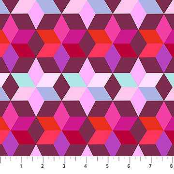 Cozy Christmas - Starlight in Mulled Wine - by Anna Maria Textiles with Northcott Fabrics