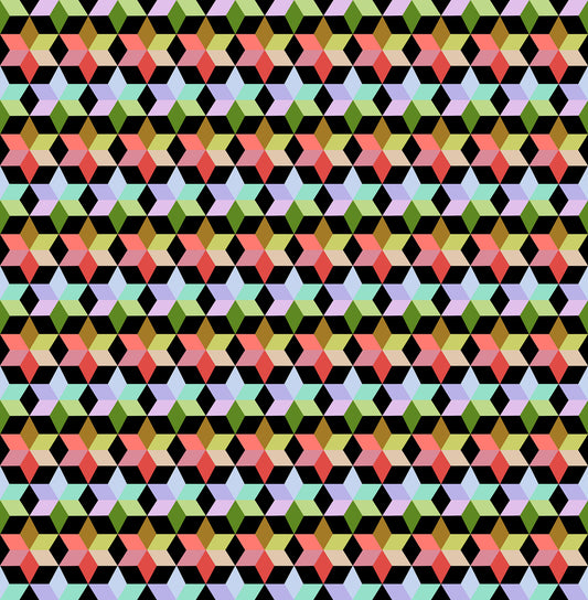 Cozy Christmas - Starlight in Attic - by Anna Maria Textiles with Northcott Fabrics