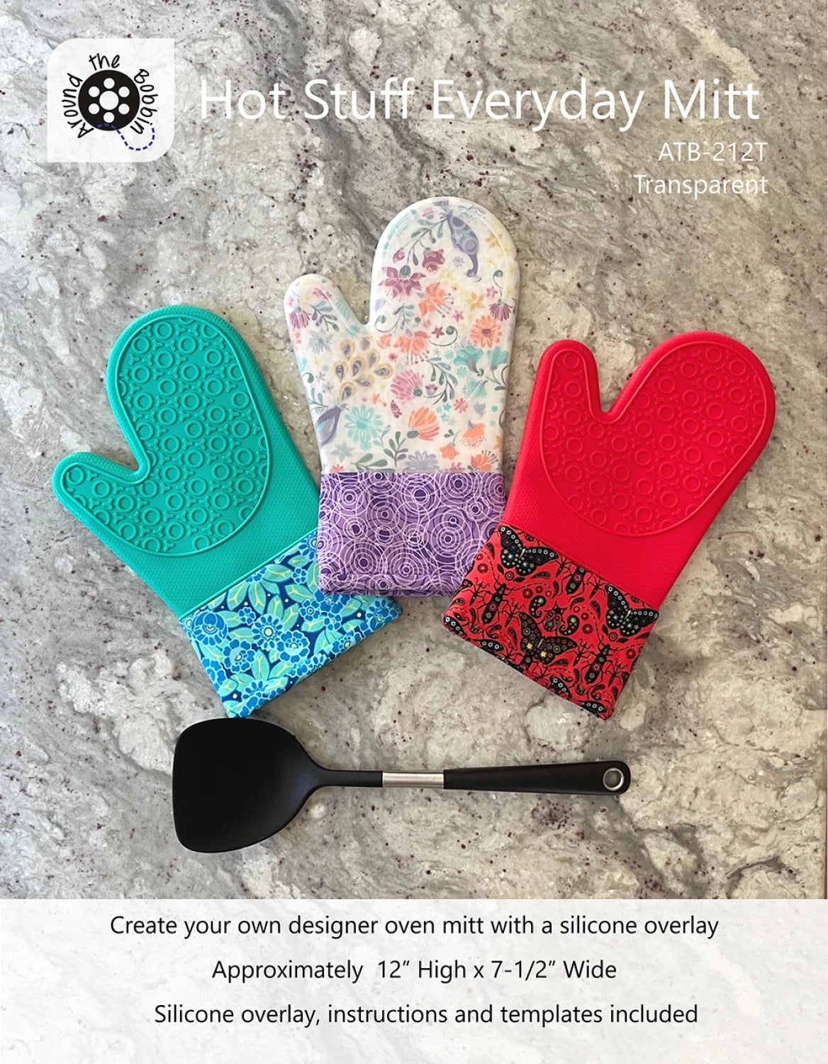 Hot Stuff Everyday Mitt Pattern - 12" - by Around the Bobbin