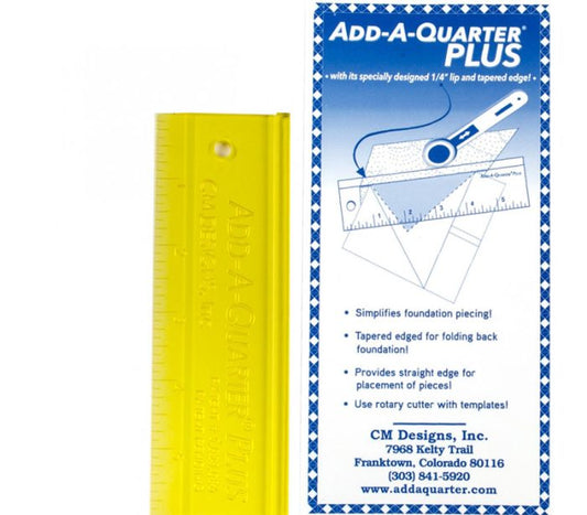Add-A-Quarter 6 Inch Ruler Plus