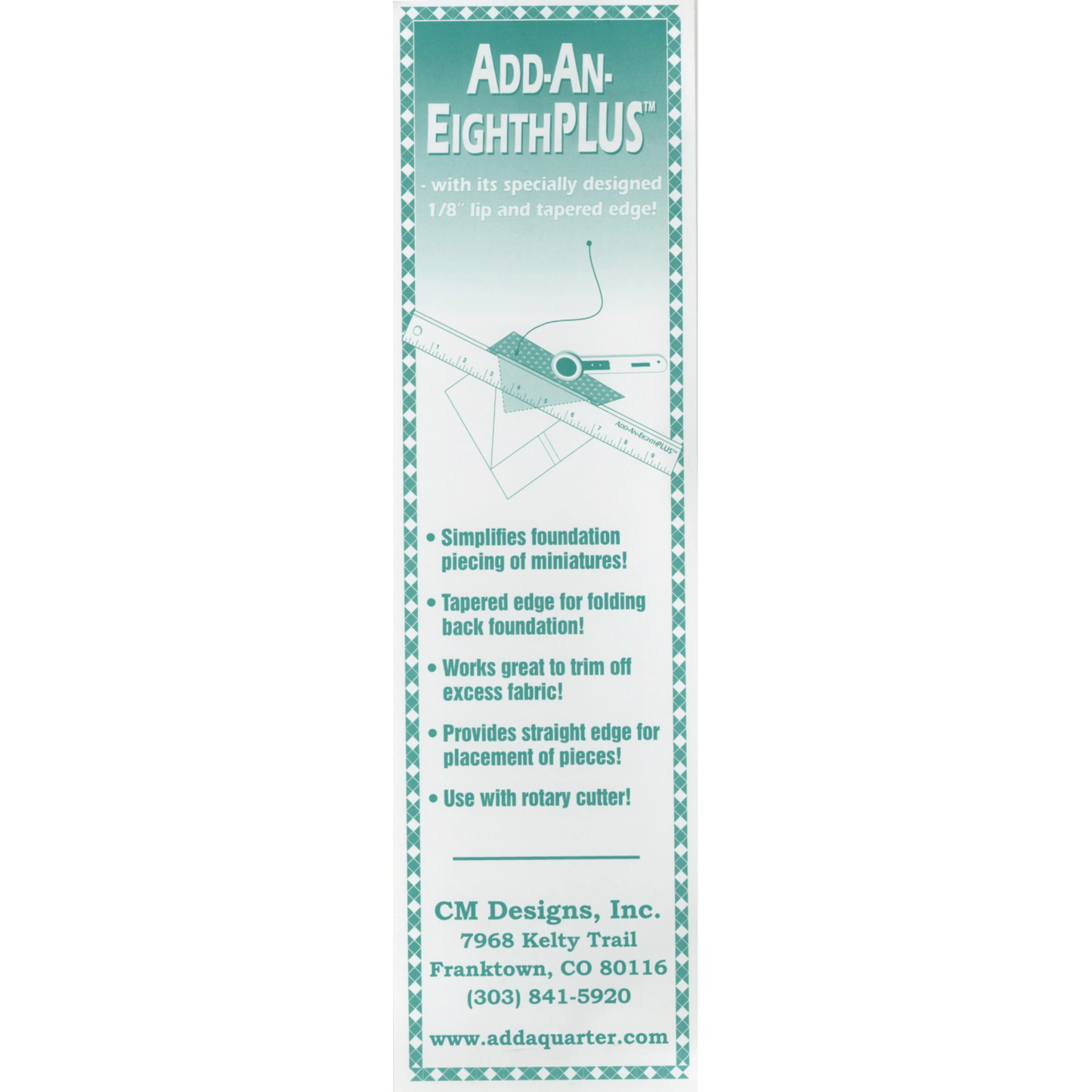 Add an Eighth Plus- 9 Inch Ruler