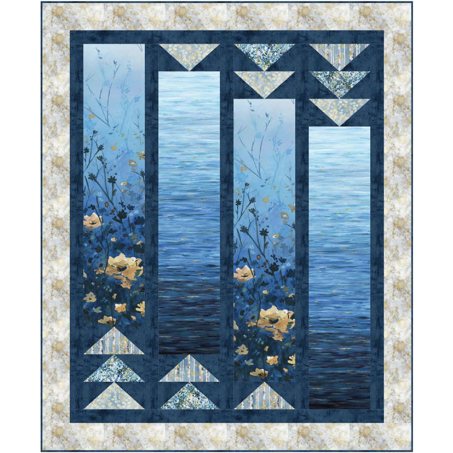 Ingots Quilt Kit Quilt Kit – Featuring Behind Blue Eyes by Funny GIrl