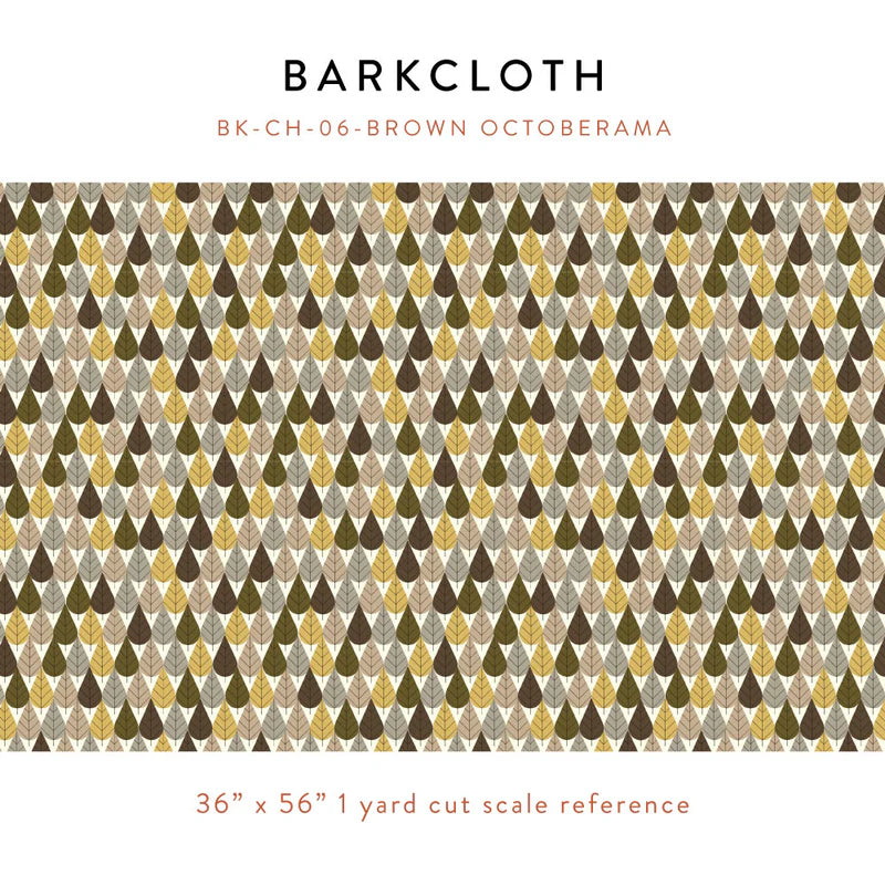 Iconic Vol.2 Barkcloth - Octoberama - by Charley Harper with Birch Organic Fabrics
