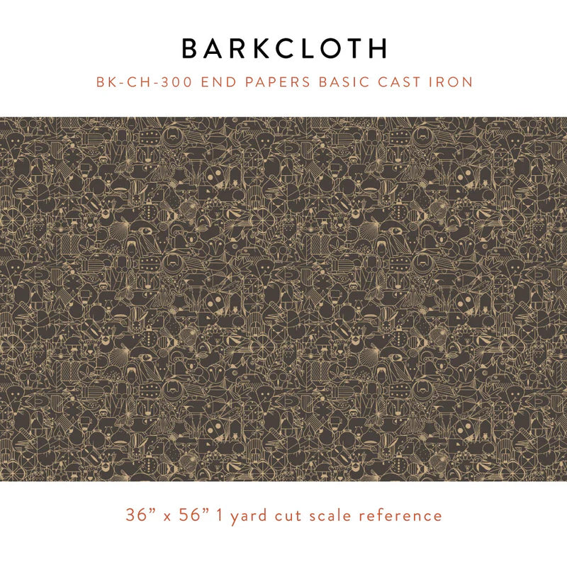 Iconic Vol.2 Barkcloth - End Papers - by Charley Harper with Birch Organic Fabrics