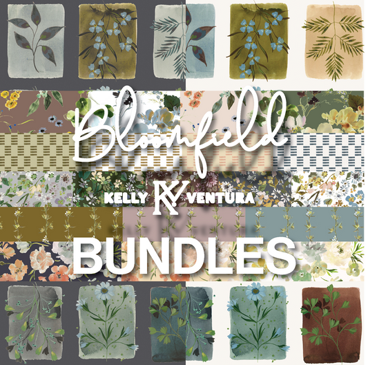 Bloomfield - Fat Quarter & Half Yard Bundles - by Kelly Ventura with Windham Fabrics