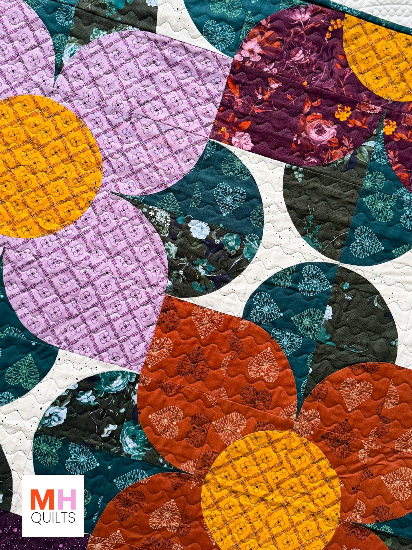 Blooms 72″ × 72″ Quilt Kit – Enrapture Collection by Giucy Giuce
