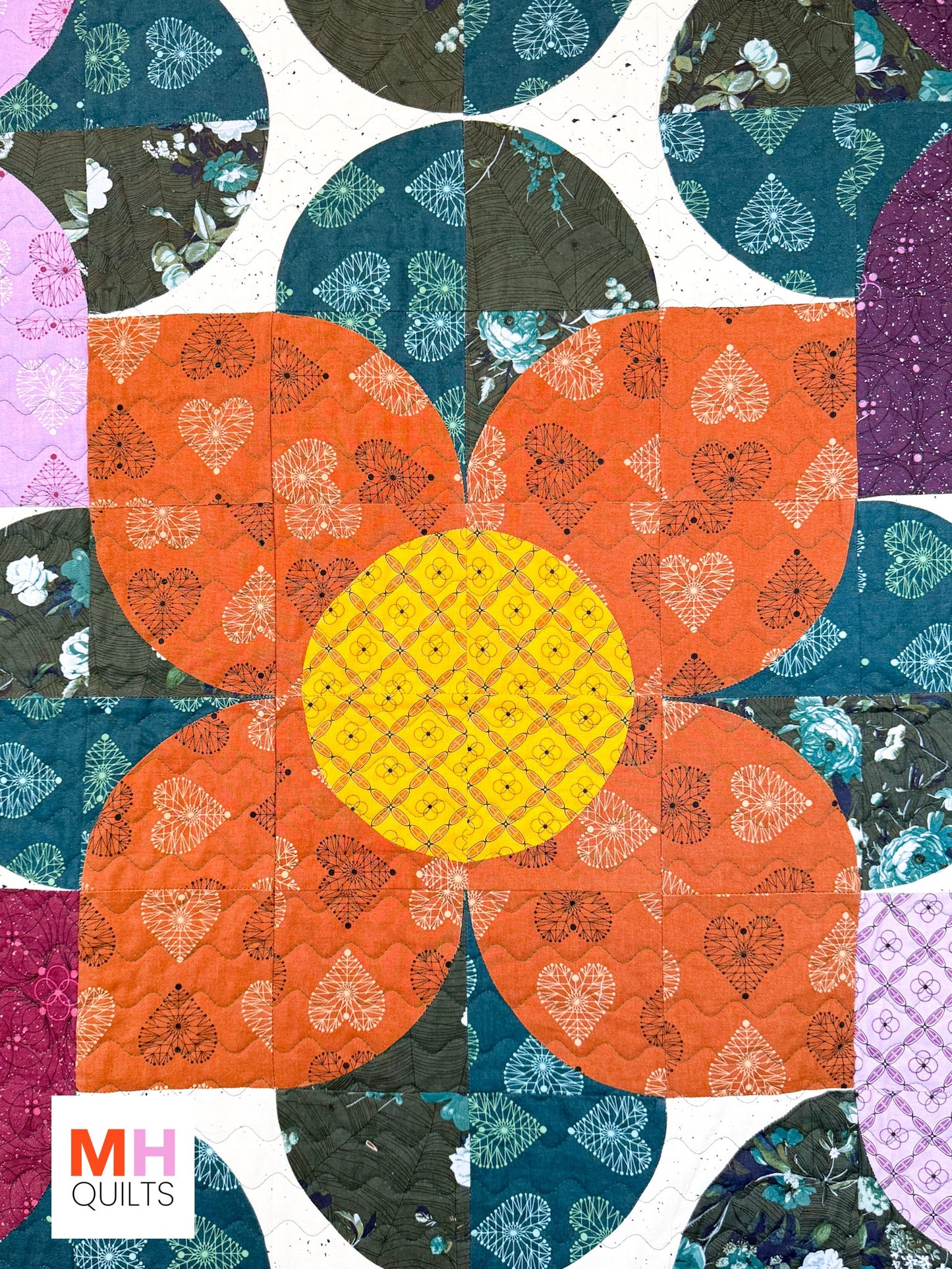 Blooms 72″ × 72″ Quilt Kit – Enrapture Collection by Giucy Giuce