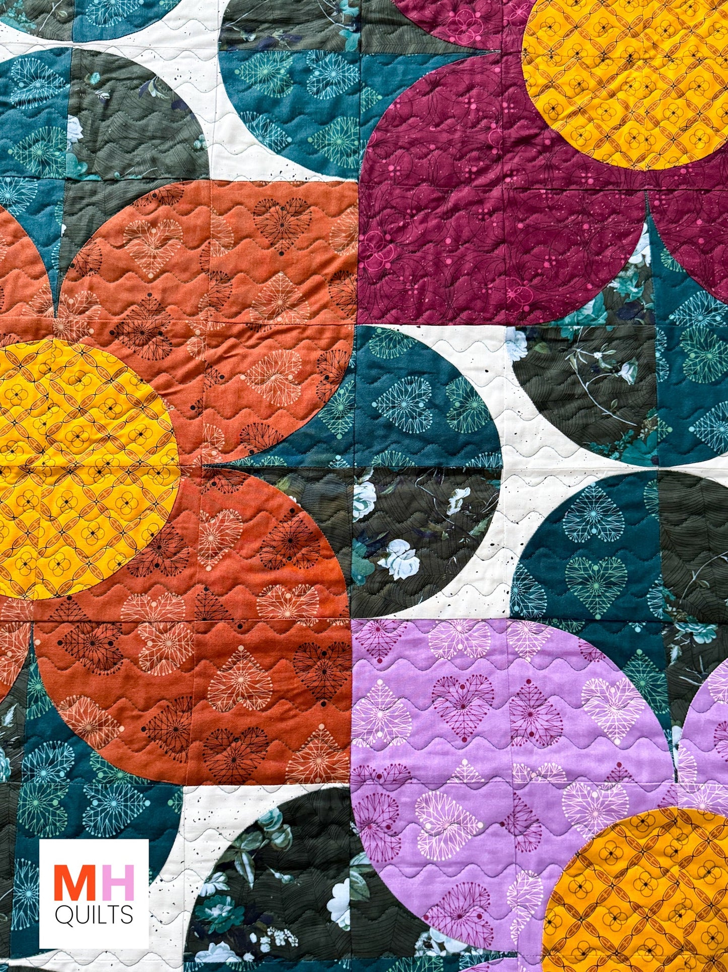 Blooms 72″ × 72″ Quilt Kit – Enrapture Collection by Giucy Giuce