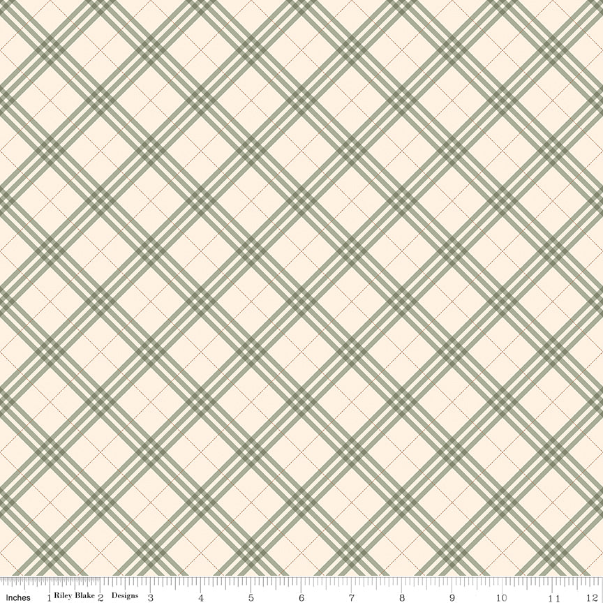 Coffee Time - Plaid Cream - by RBD Designers with Riley Blake Designs