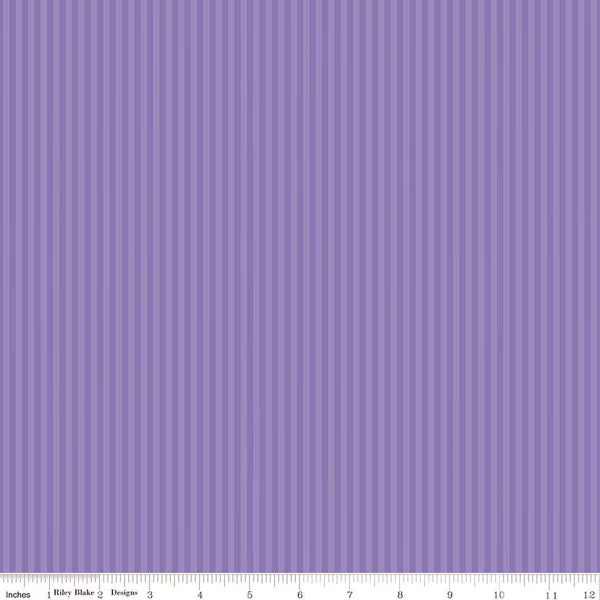 Stripes Fabric - 1/8" Tonal Stripe Amethyst by Riley Blake Designs